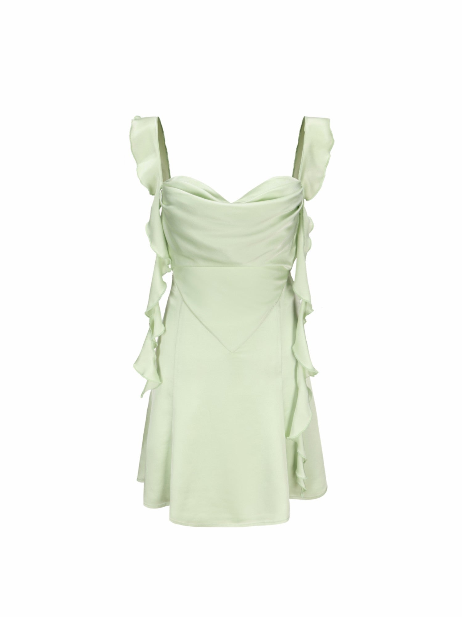 Karina Dress: Green Mini Dress for Garden Party | Nana Jacqueline