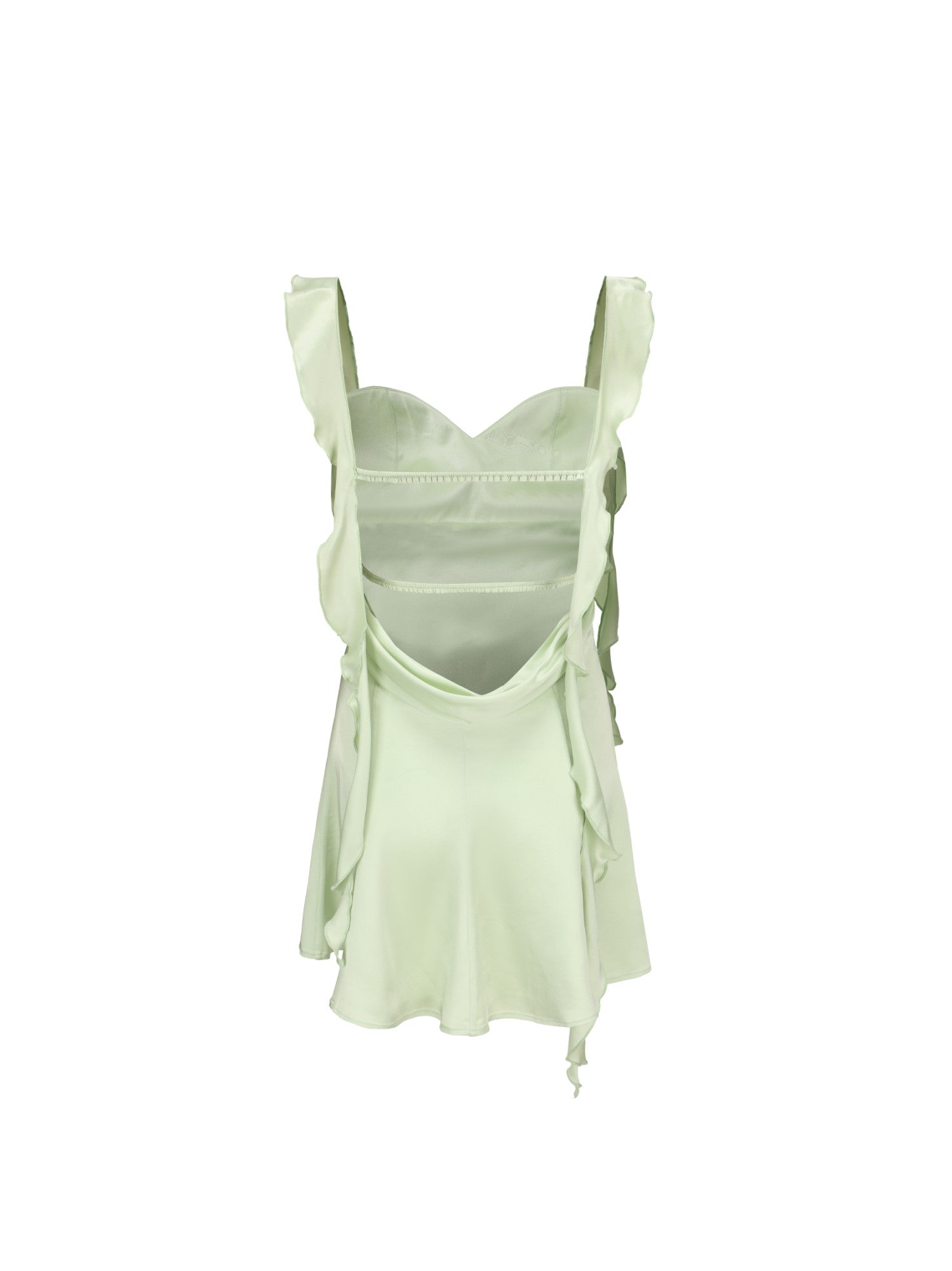 Karina Dress: Green Mini Dress for Garden Party | Nana Jacqueline