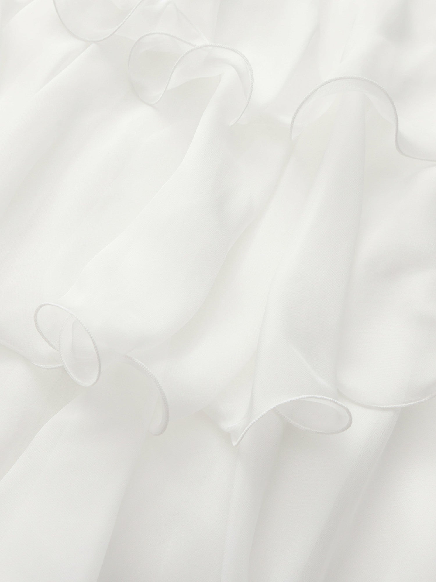 Florence Tiered Chiffon White Dress | Nana Jacqueline