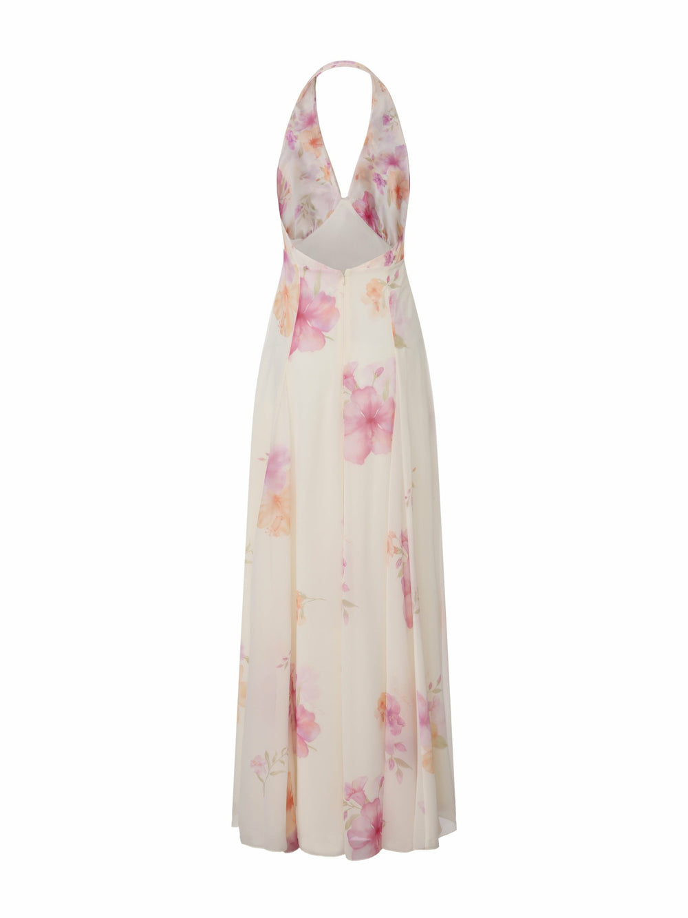 Lana Halter Floral Cream Dress | Nana Jacqueline