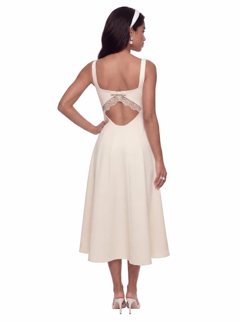 Delilah Cut Out Back Champagne Dress | Nana Jacqueline