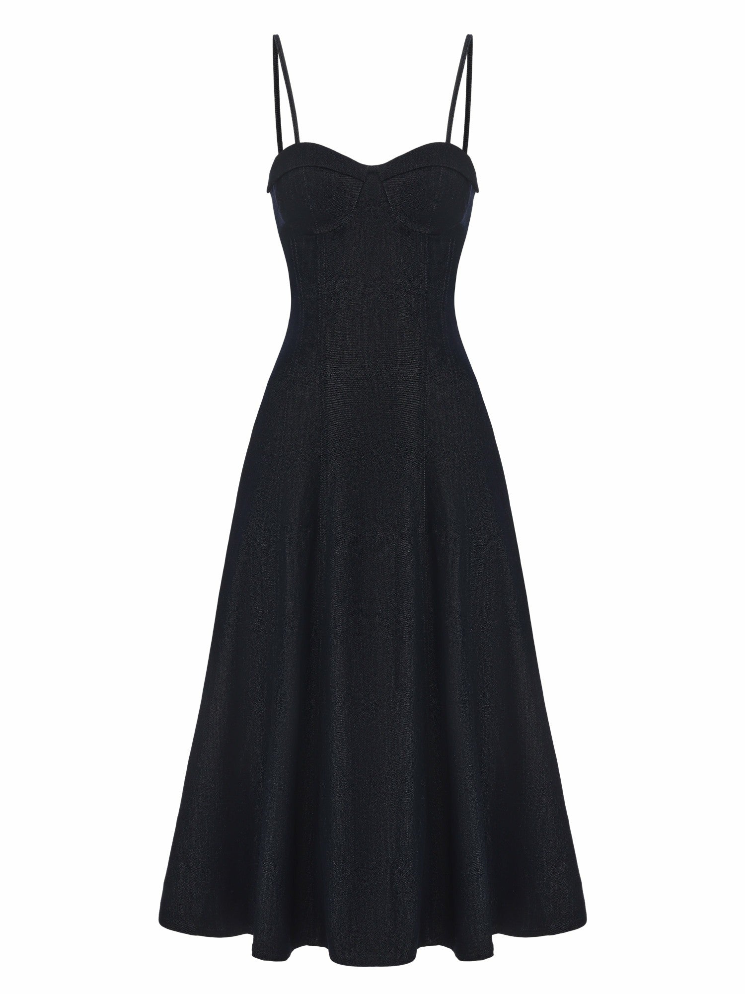 Heidi Corset Blue Denim Dress | Nana Jacqueline