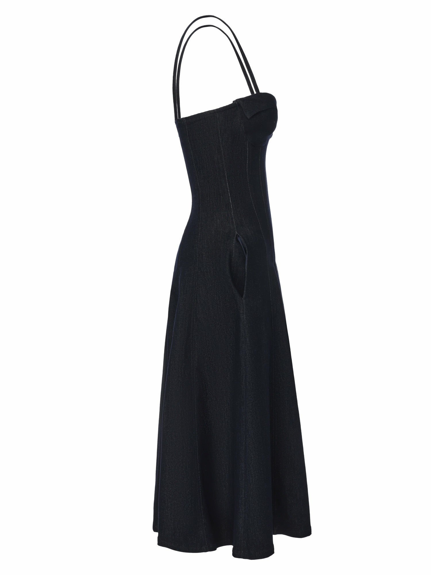 Heidi Corset Blue Denim Dress | Nana Jacqueline