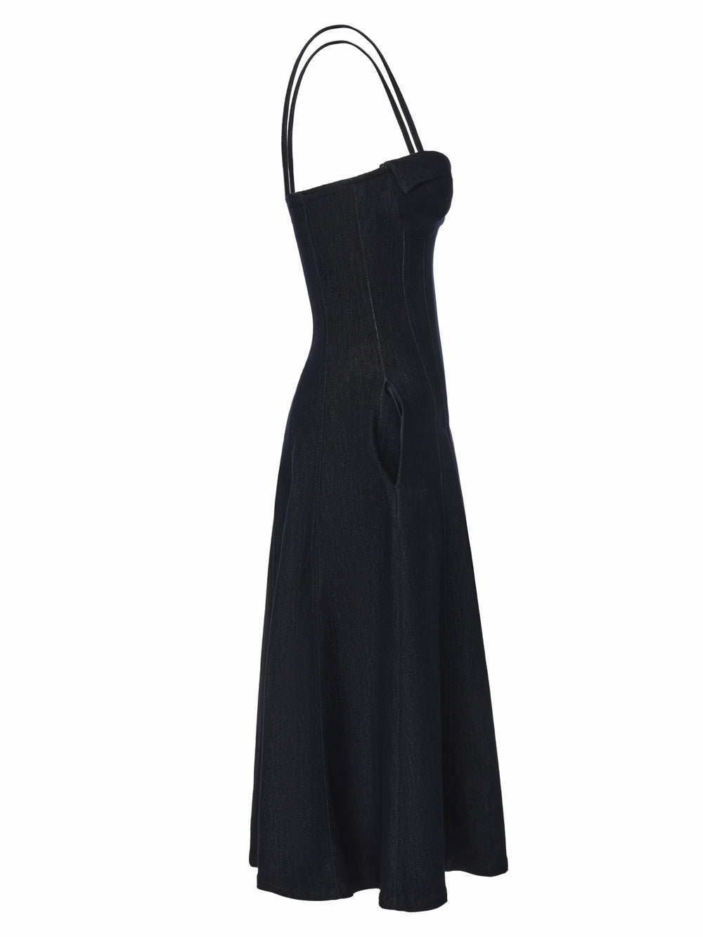Heidi Corset Blue Denim Dress | Nana Jacqueline