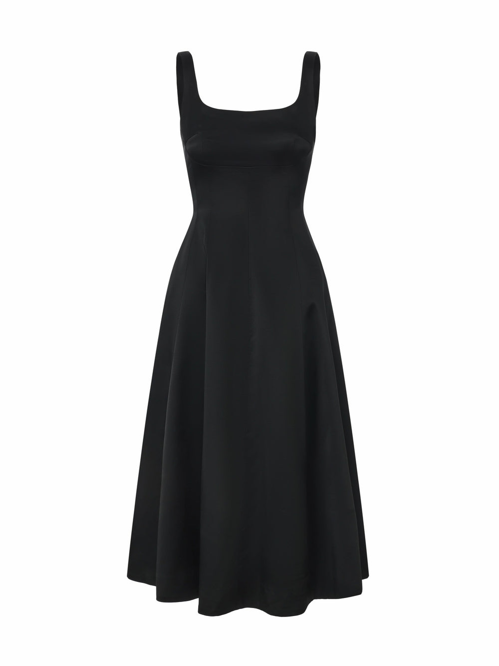 Lauren Square-Neck Black Dress | Nana Jacqueline