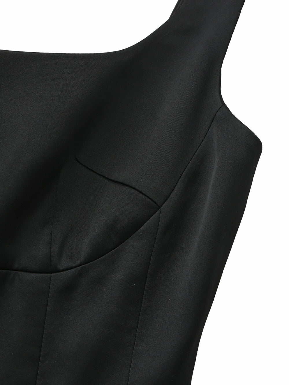 Lauren Square-Neck Black Dress | Nana Jacqueline