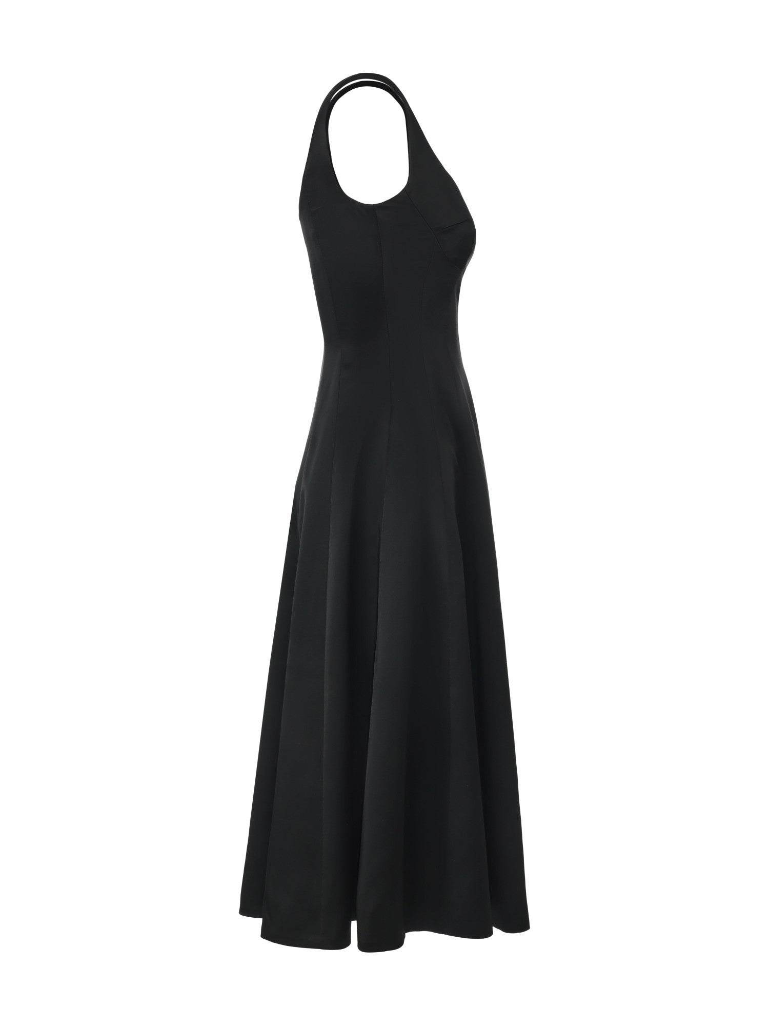 Lauren Square-Neck Black Dress | Nana Jacqueline