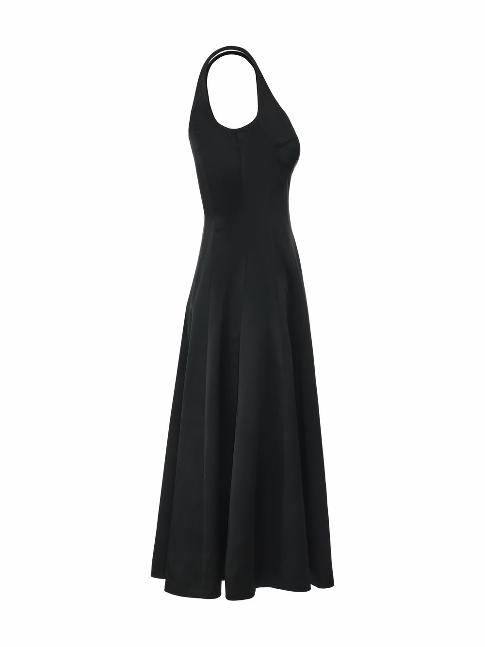 Lauren Square-Neck Black Dress | Nana Jacqueline