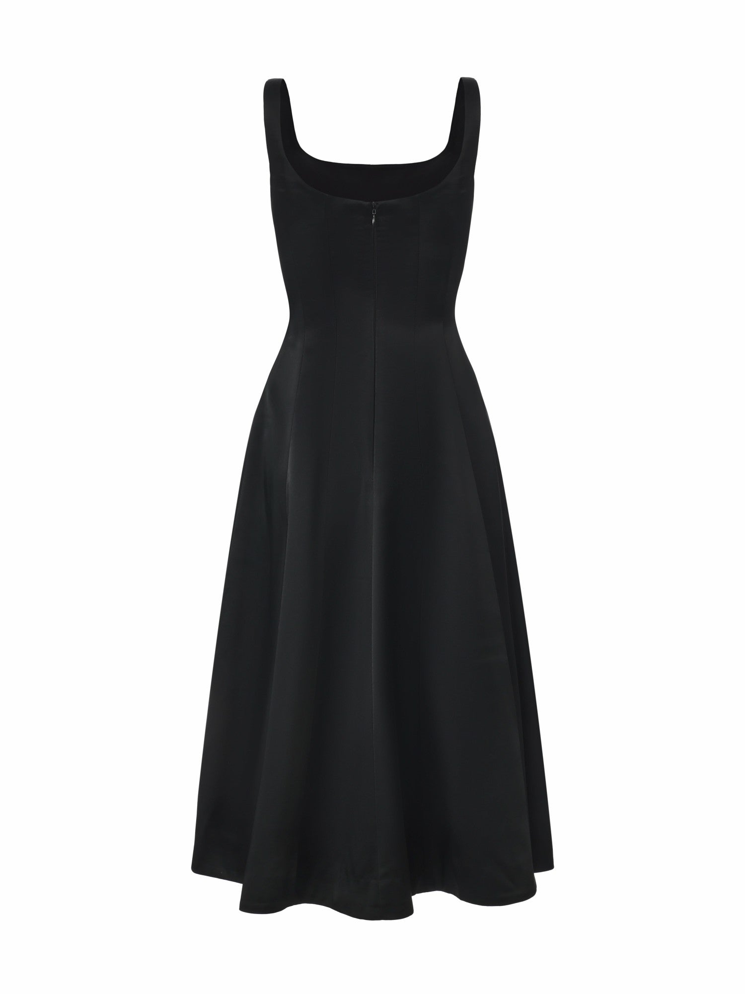 Lauren Square-Neck Black Dress | Nana Jacqueline
