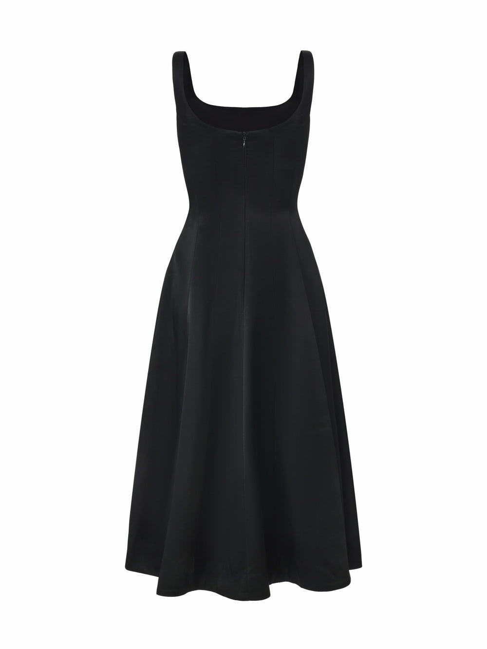 Lauren Square-Neck Black Dress | Nana Jacqueline