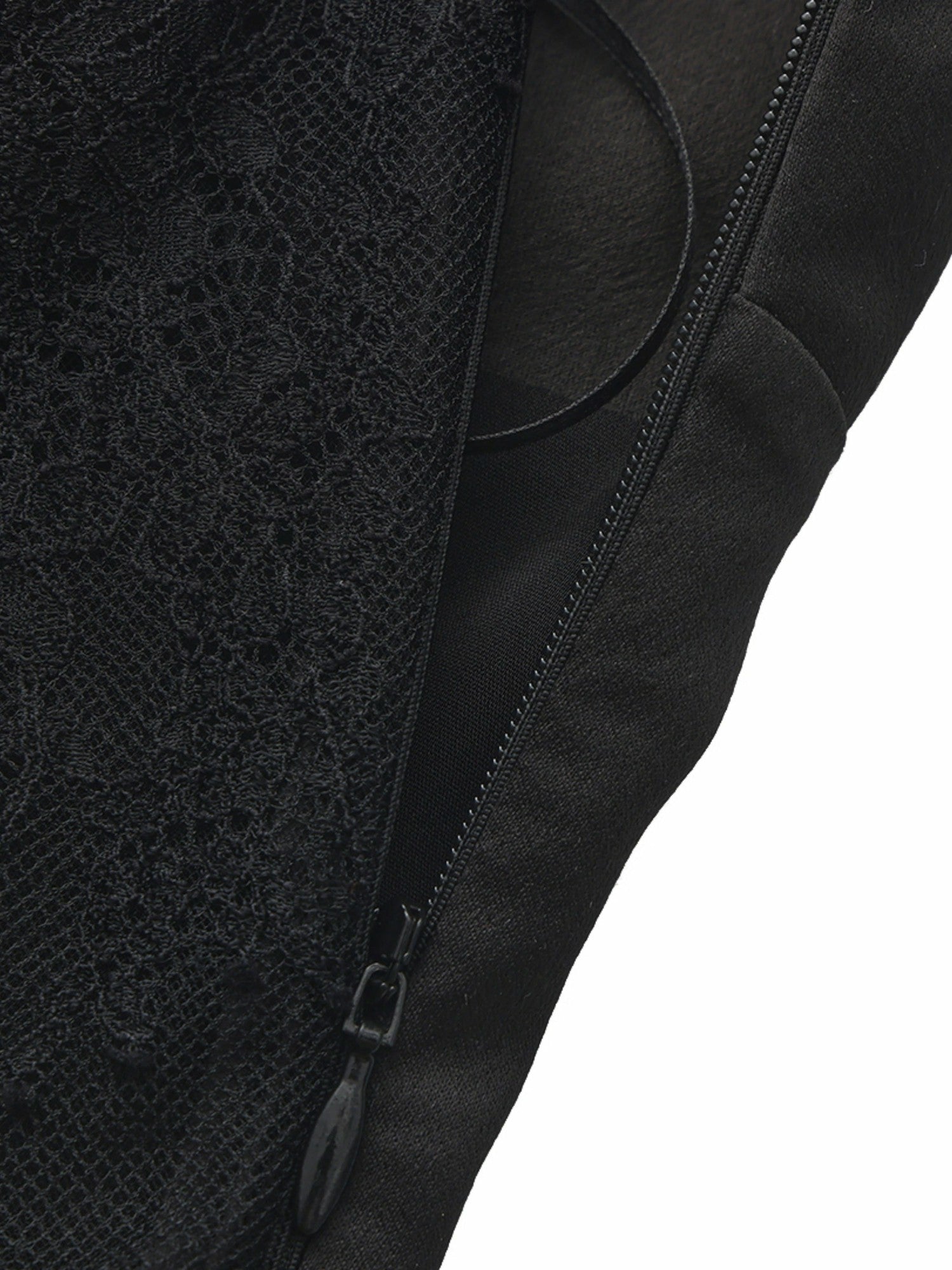 Brielle Twist-Front Lace-Back Black Dress | Nana Jacqueline