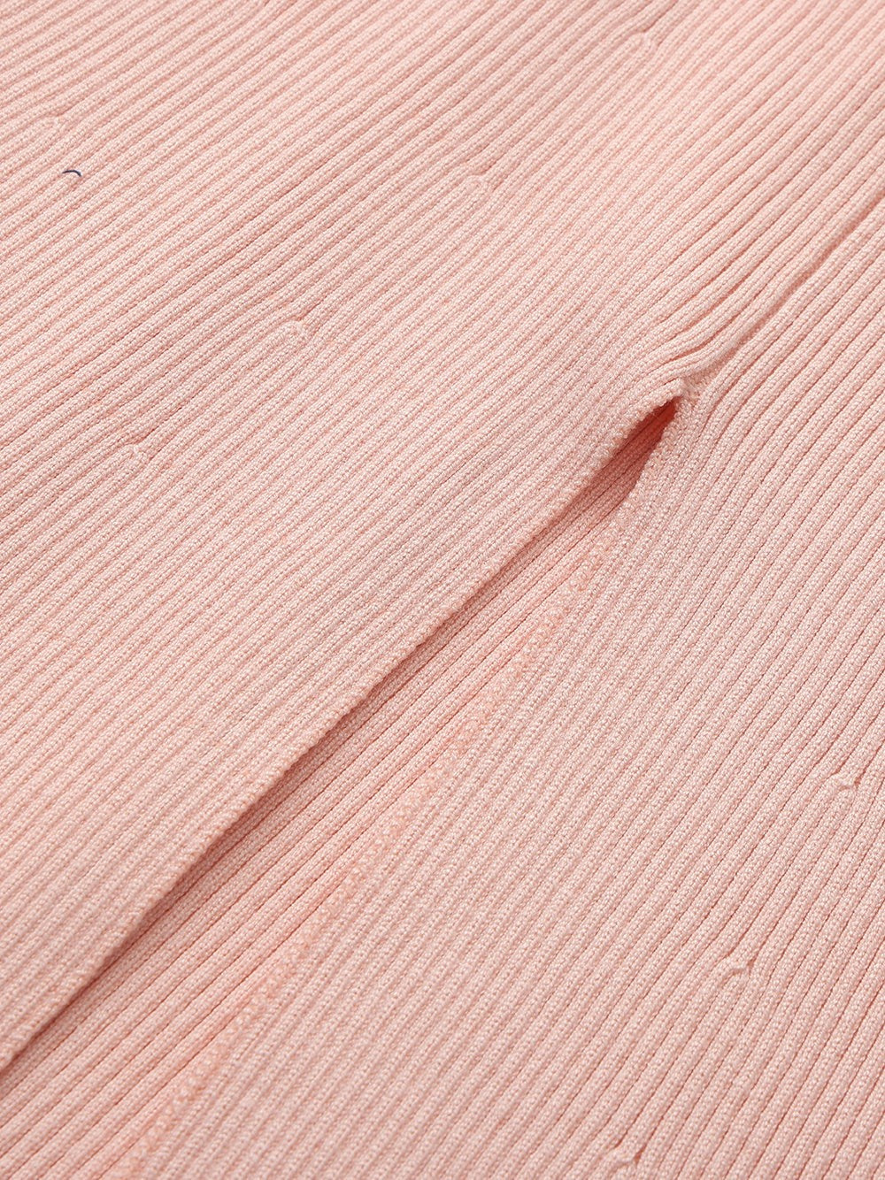 Giana Contrast Halter Knit Blush Pink Maxi Dress | Nana Jacqueline