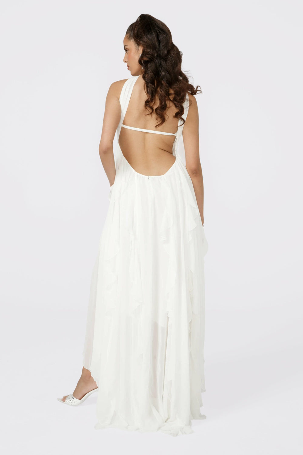 Mariah Dress: White Maxi Dress for Bridal Shower | Nana Jacqueline