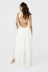 Mariah Dress: White Maxi Dress for Bridal Shower | Nana Jacqueline