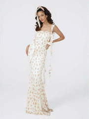 Caroline Dress: Floral Maxi Dress for Garden Wedding Guest | Nana Jacqueline