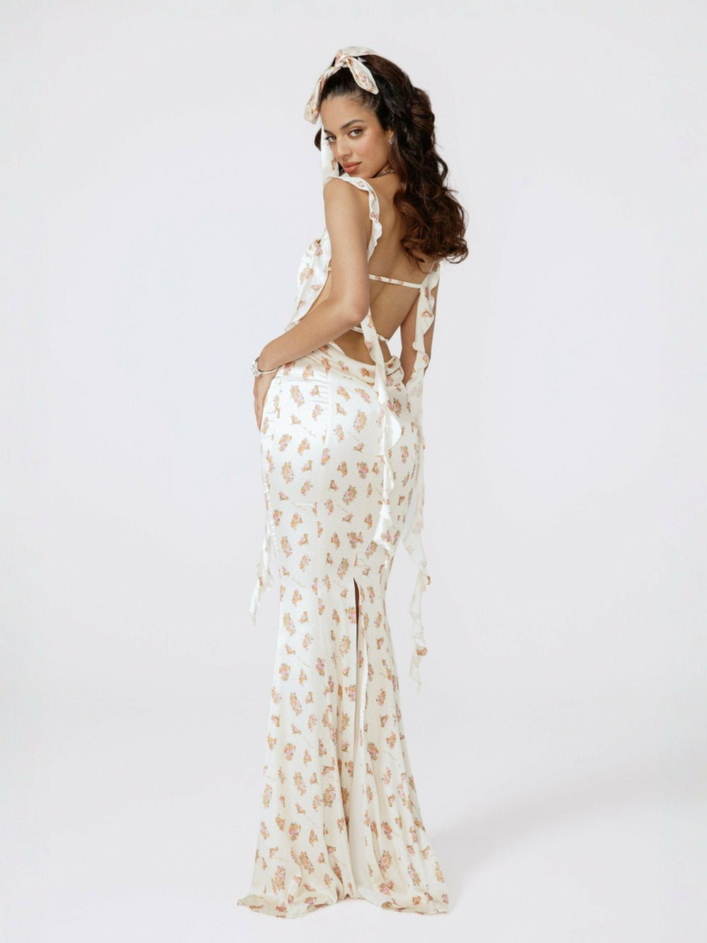 Caroline Dress: Floral Maxi Dress for Garden Wedding Guest | Nana Jacqueline