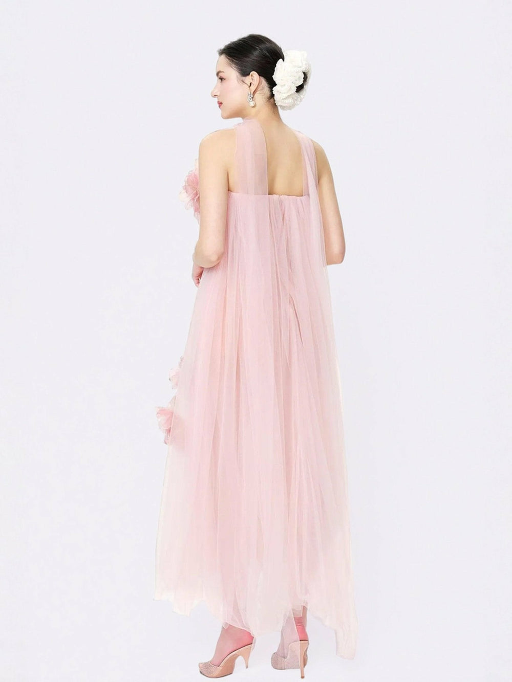 Kiera Dress: Pink Maxi Dress for Garden Wedding Guest | Nana Jacqueline