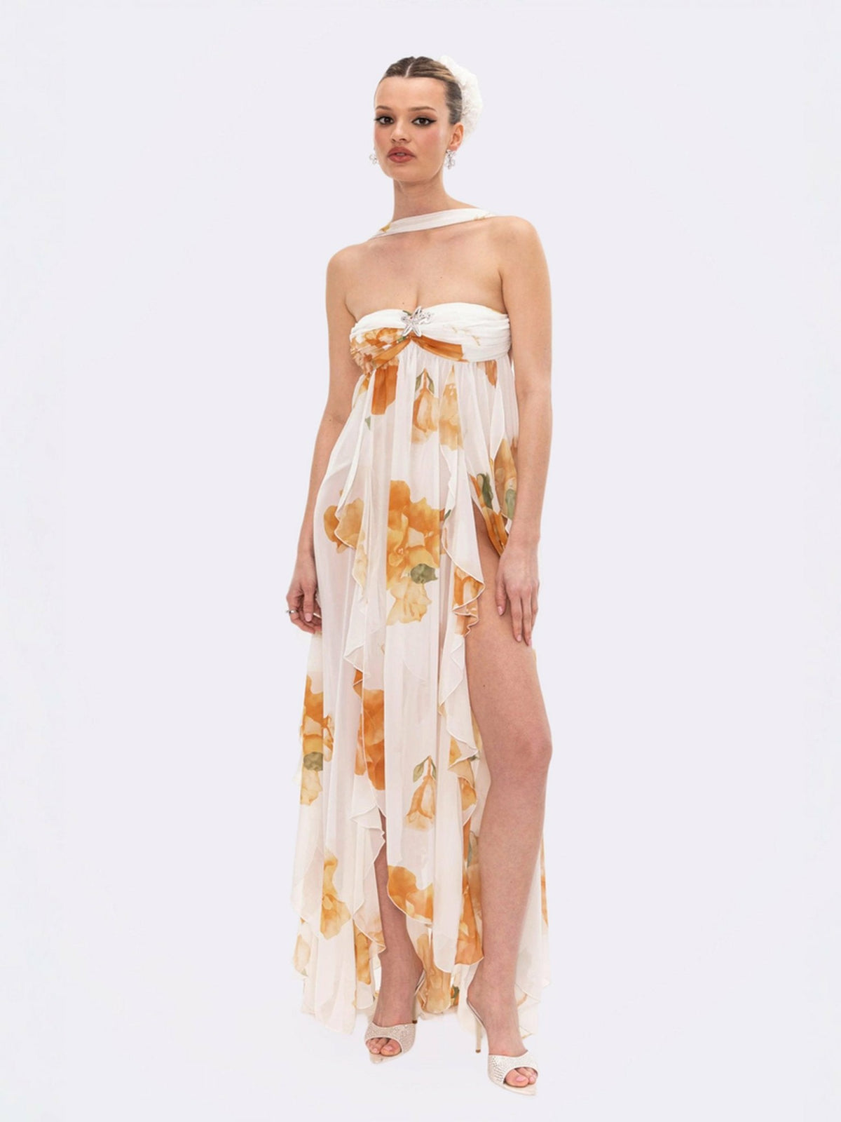 Mariah Dress: Floral Maxi Dress for Destination Wedding | Nana Jacqueline