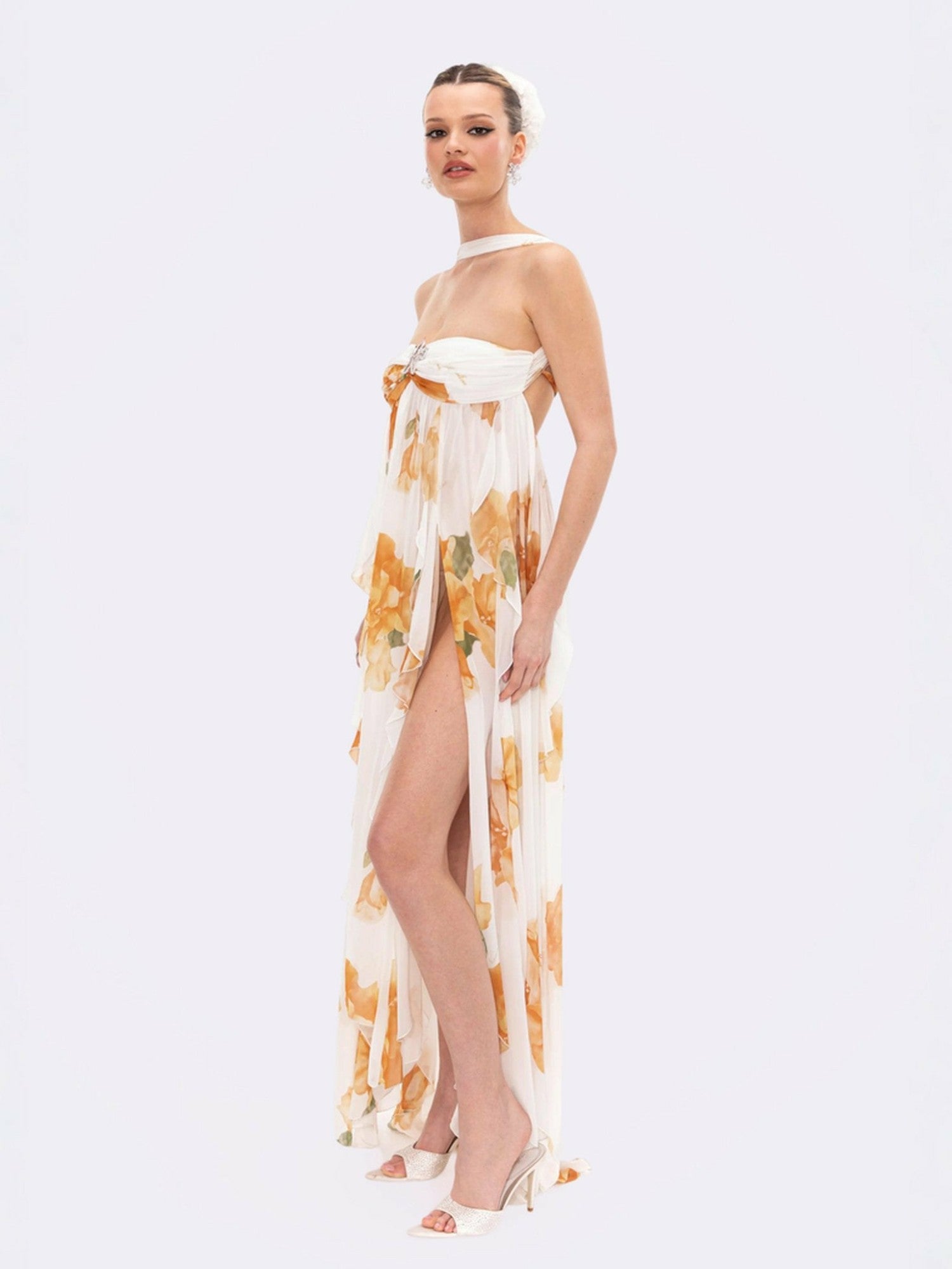 Mariah Dress: Floral Maxi Dress for Destination Wedding | Nana Jacqueline