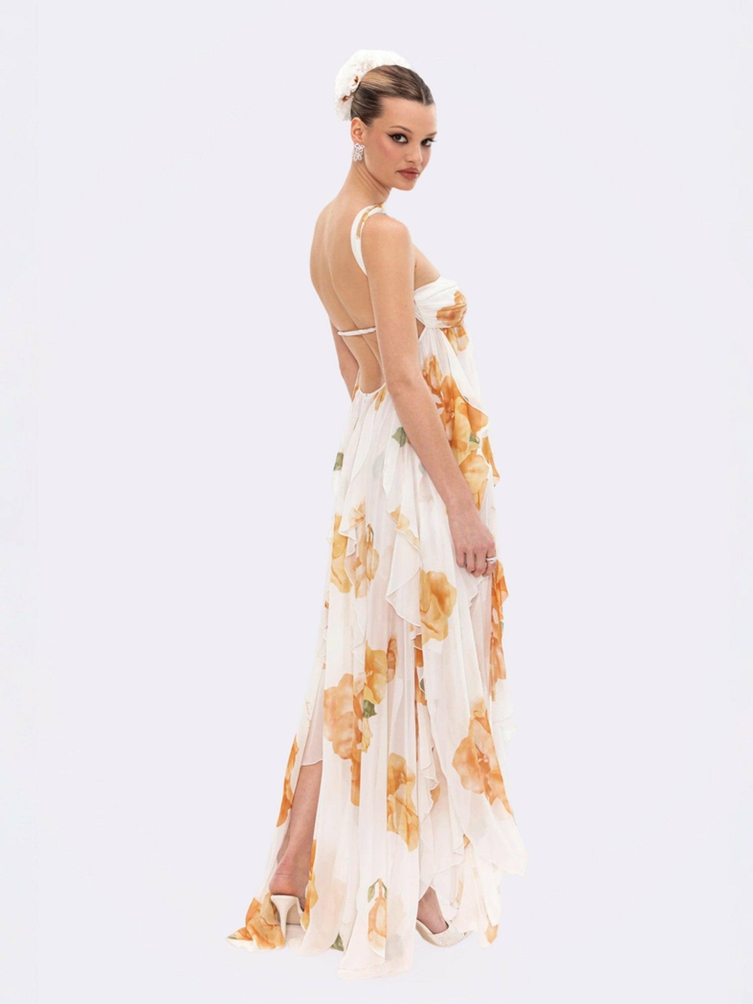 Mariah Dress: Floral Maxi Dress for Destination Wedding | Nana Jacqueline