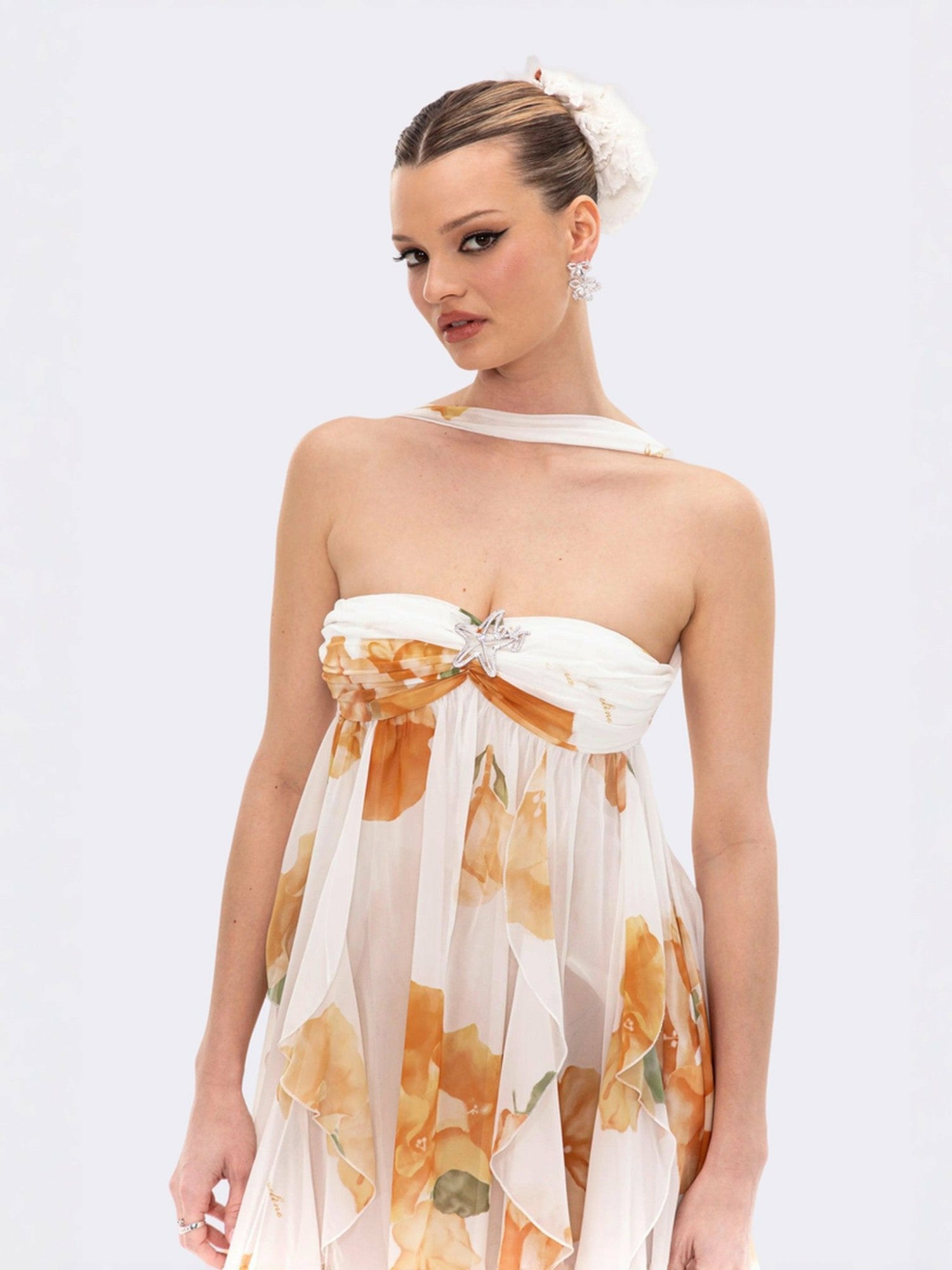 Mariah Dress: Floral Maxi Dress for Destination Wedding | Nana Jacqueline