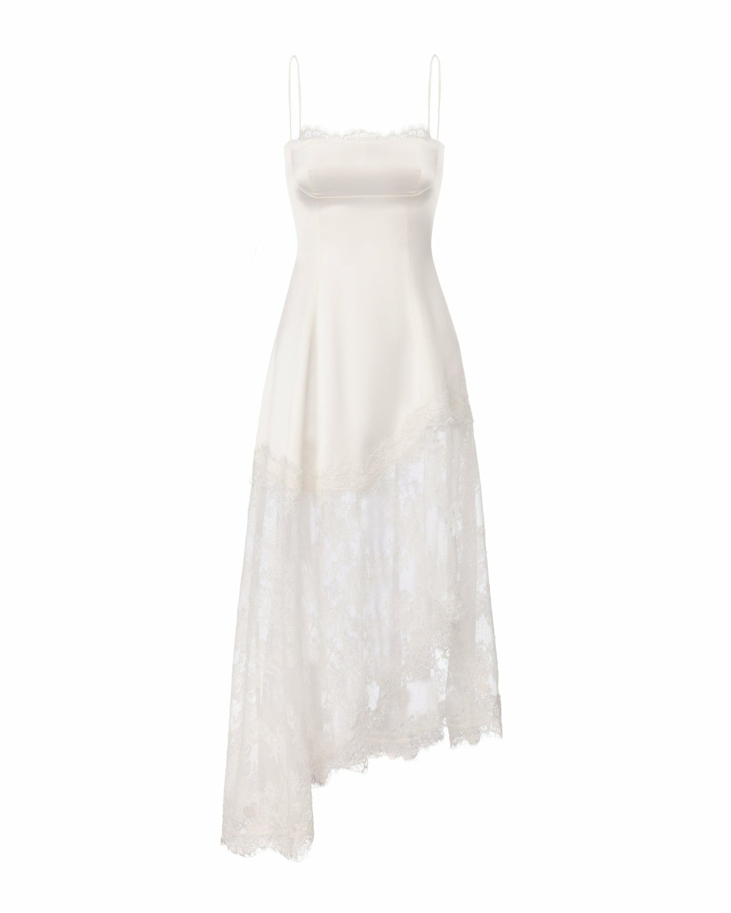 Mirabelle Satin Maxi Dress: White Maxi Dress for Bridal Shower | Nana Jacqueline