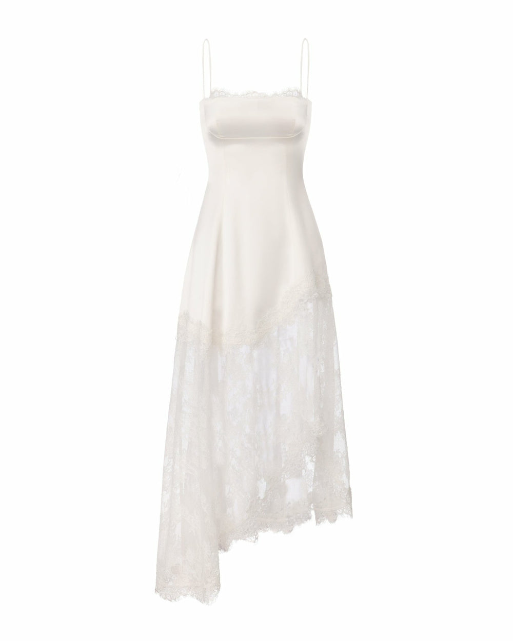 Mirabelle Satin Maxi Dress: White Maxi Dress for Bridal Shower | Nana Jacqueline