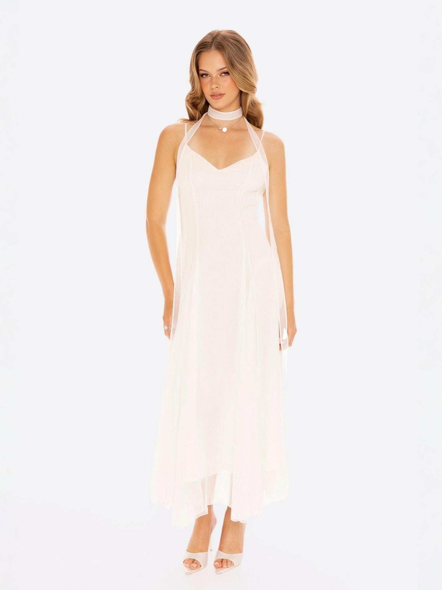 Irena Dress: White Maxi Dress for Bridal Shower | Nana Jacqueline