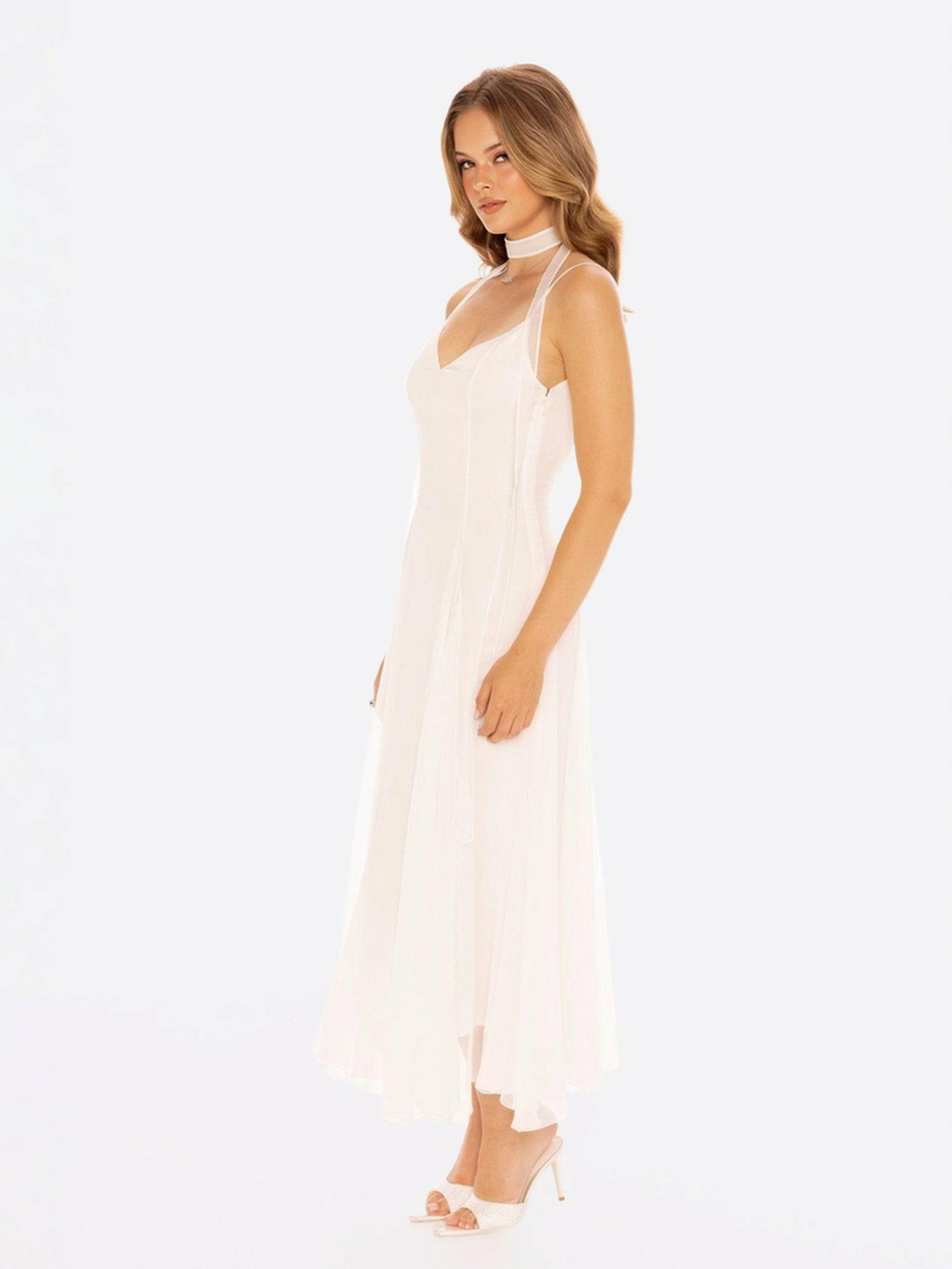 Irena Dress: White Maxi Dress for Bridal Shower | Nana Jacqueline