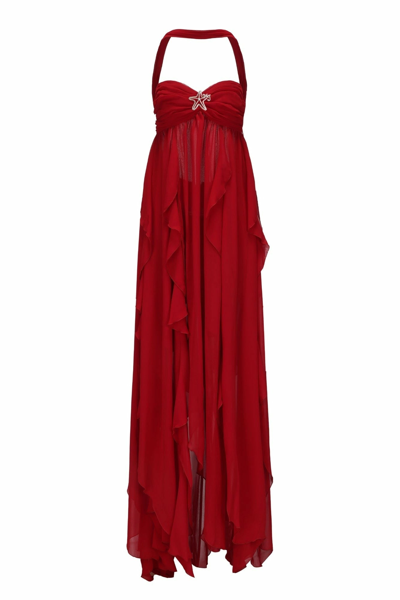 Mariah Dress: Red Maxi Dress for Formal Wedding Guest | Nana Jacqueline