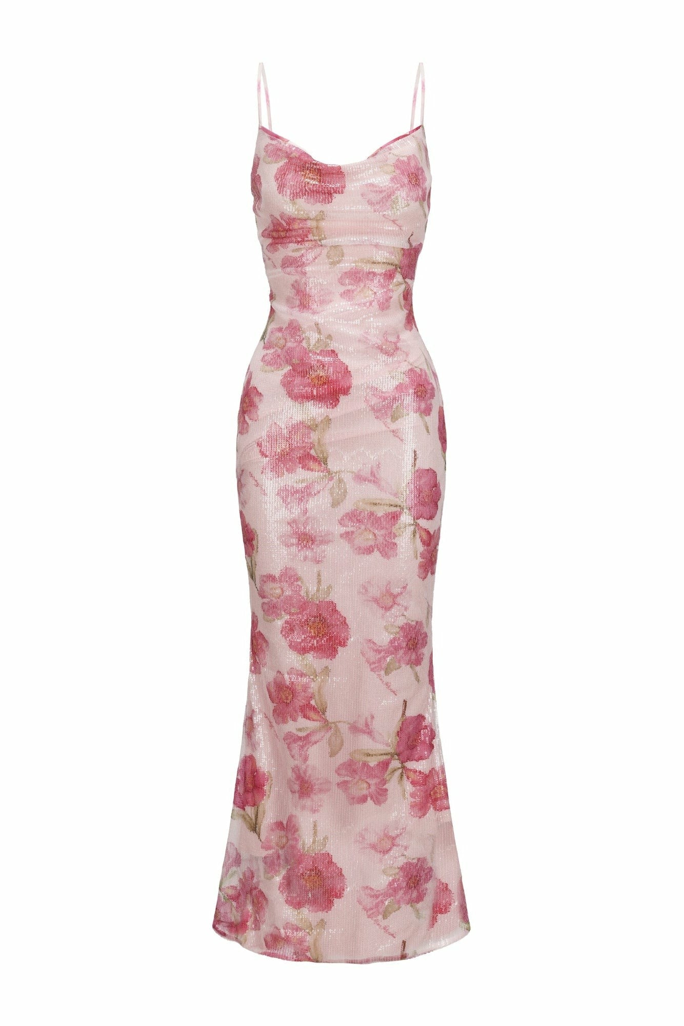 Esmeralda Dress: Pink Maxi Dress for Garden Wedding Guest | Nana Jacqueline