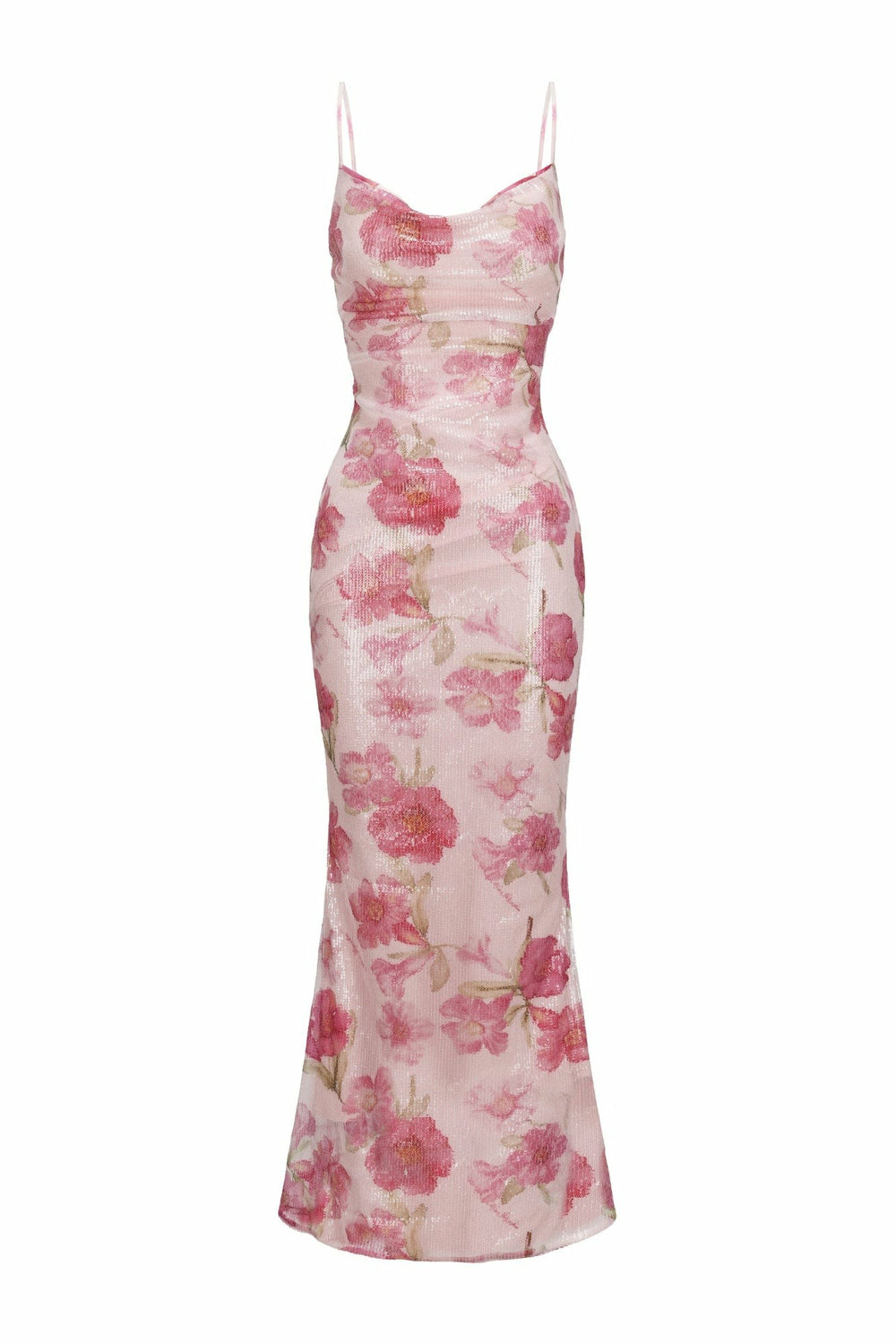 Esmeralda Dress: Pink Maxi Dress for Garden Wedding Guest | Nana Jacqueline