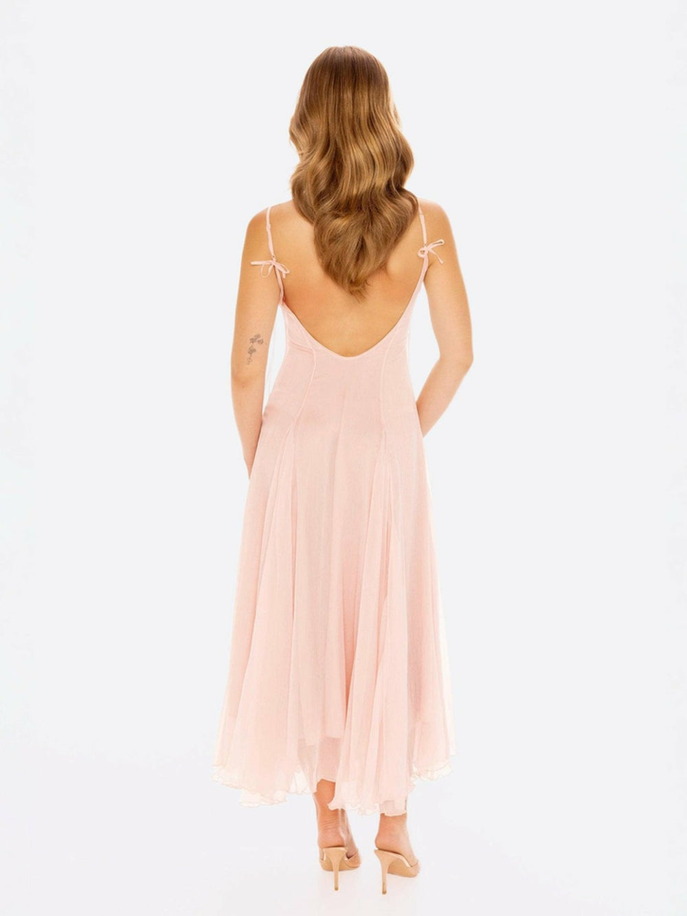Irena Dress: Pink Maxi Dress for Garden Wedding Guest | Nana Jacqueline
