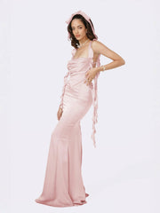 Caroline Dress: Pink Maxi Dress for Formal Wedding Guest | Nana Jacqueline