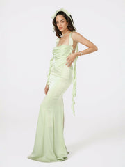 Caroline Dress: Green Maxi Dress for Destination Wedding | Nana Jacqueline