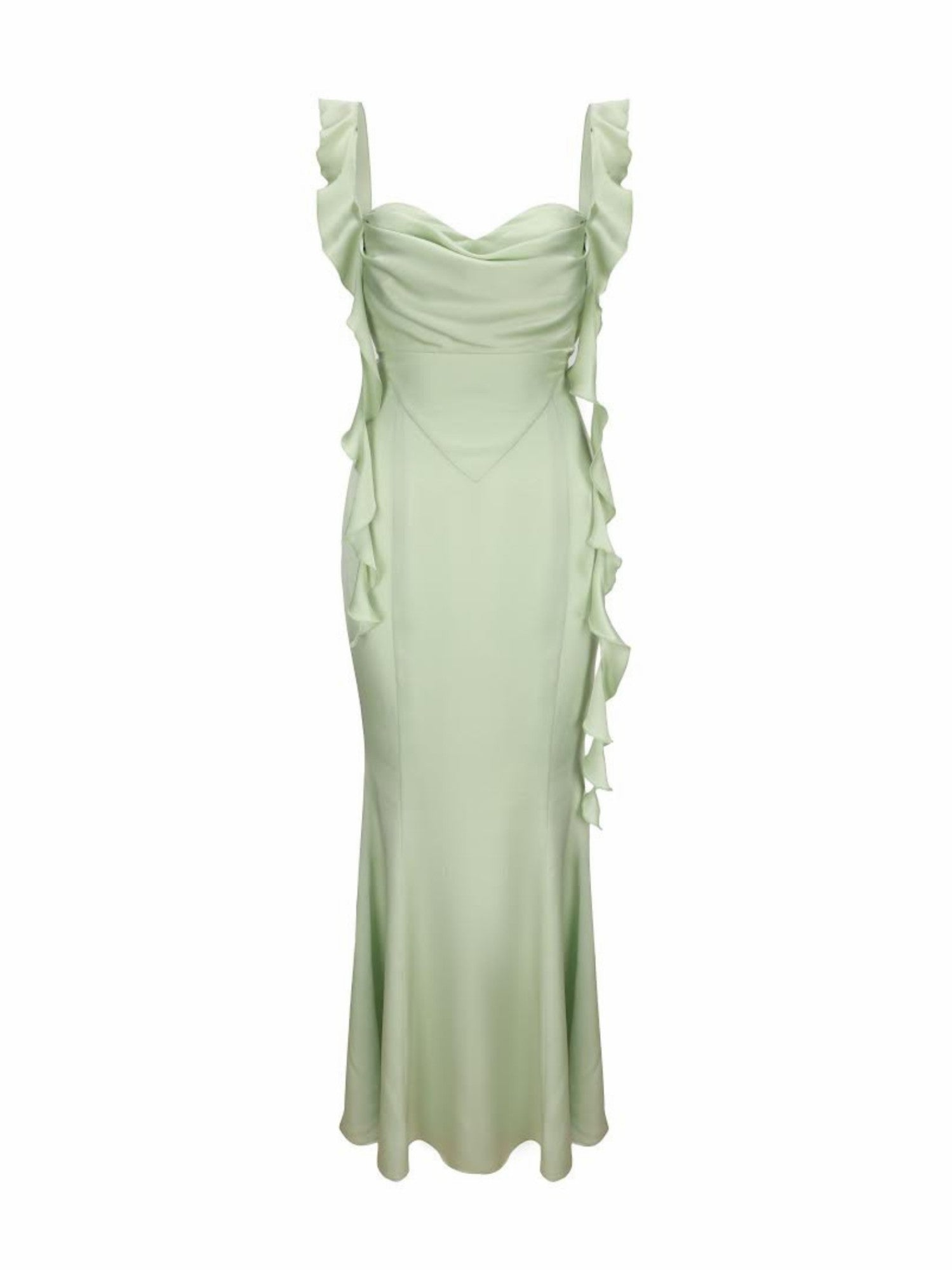 Caroline Dress: Green Maxi Dress for Destination Wedding | Nana Jacqueline