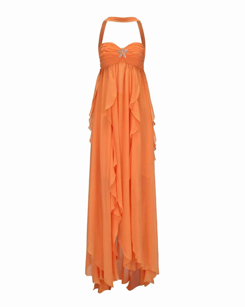 Mariah Dress: Orange Maxi Dress for Destination Wedding | Nana Jacqueline