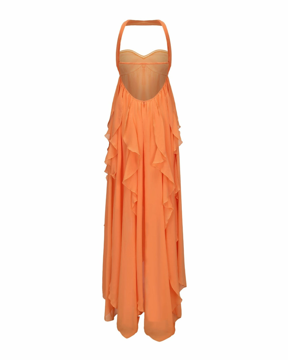 Mariah Dress: Orange Maxi Dress for Destination Wedding | Nana Jacqueline
