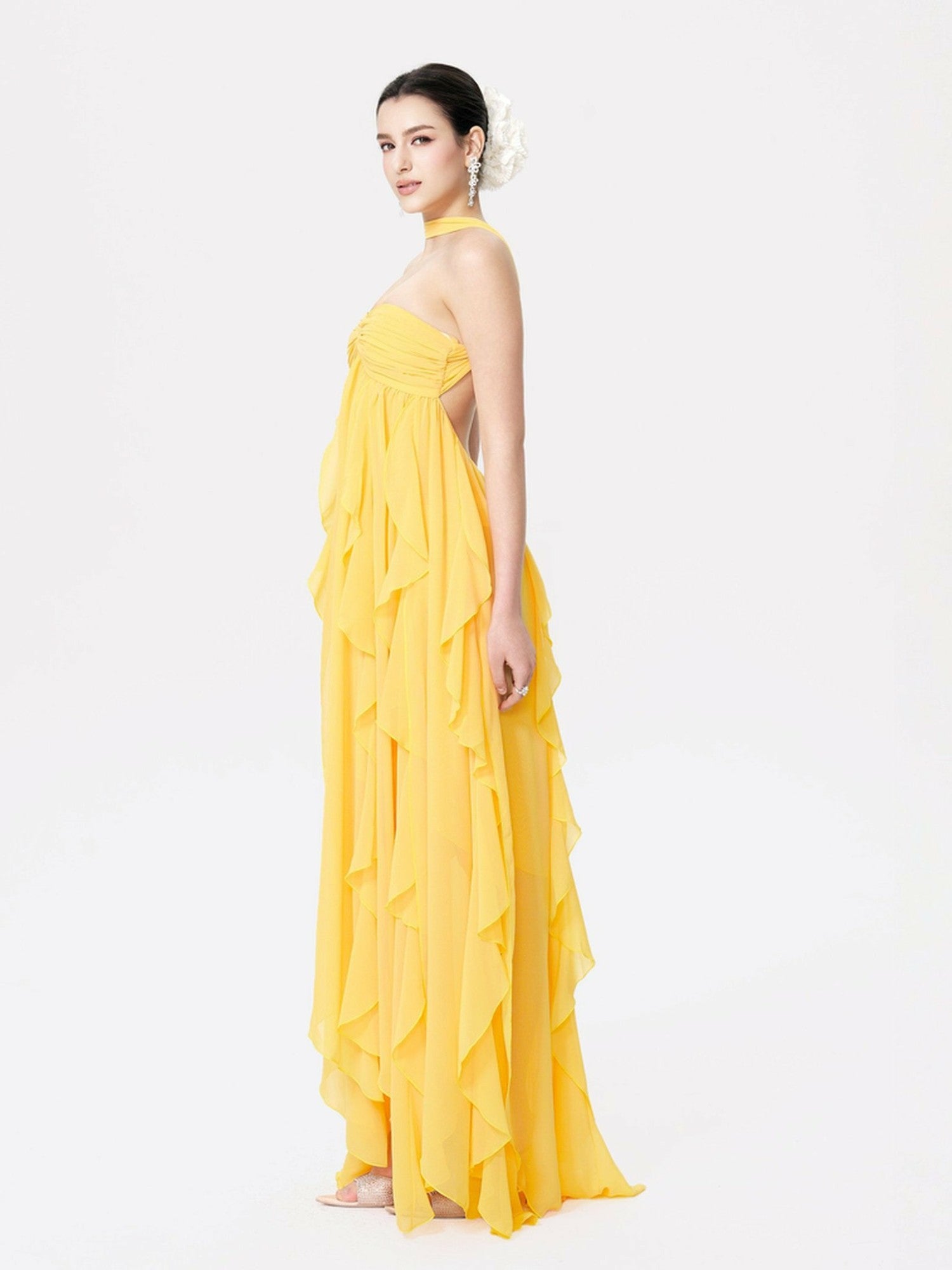 Mariah Dress: Yellow Maxi Dress for Destination Wedding | Nana Jacqueline