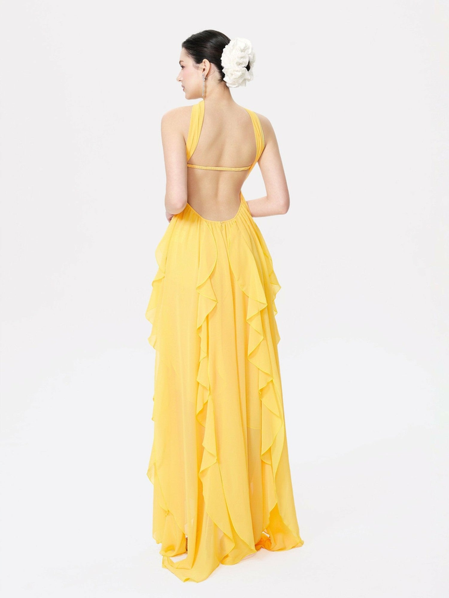 Mariah Dress: Yellow Maxi Dress for Destination Wedding | Nana Jacqueline