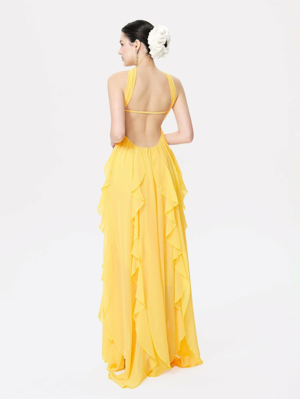 Mariah Dress: Yellow Maxi Dress for Destination Wedding | Nana Jacqueline