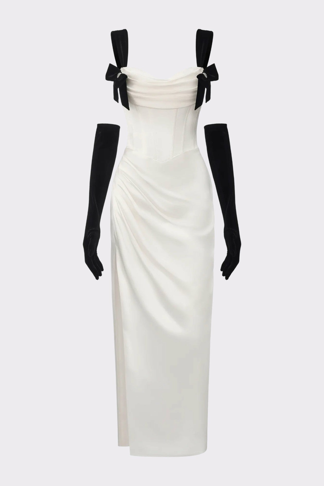 Grace Bow Maxi Dress: White Maxi Dress for Rehearsal Dinner | Nana Jacqueline
