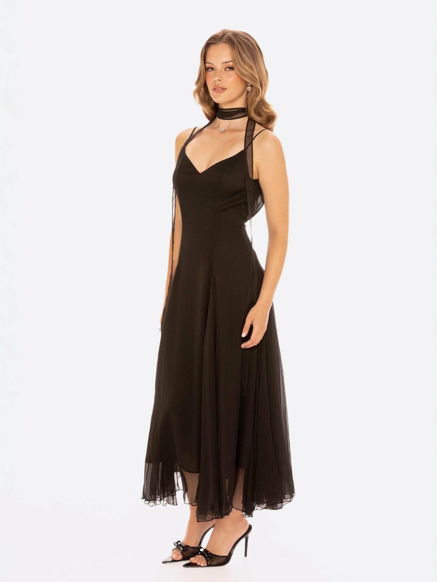 Irena Dress: Black Maxi Dress for Formal Wedding Guest | Nana Jacqueline