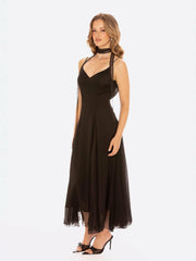 Irena Dress: Black Maxi Dress for Formal Wedding Guest | Nana Jacqueline