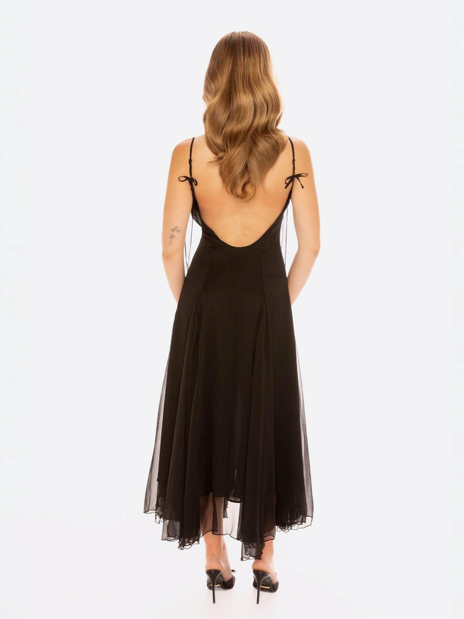 Irena Dress: Black Maxi Dress for Formal Wedding Guest | Nana Jacqueline