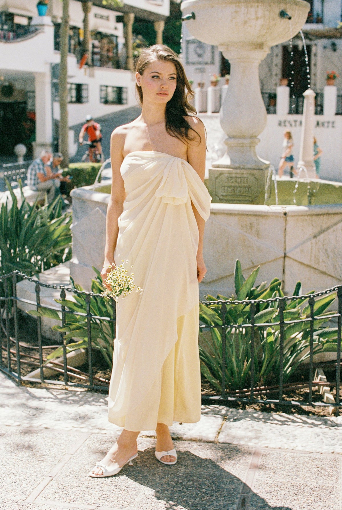 Lindsey Dress: Yellow Maxi Dress for Garden Wedding Guest | Nana Jacqueline