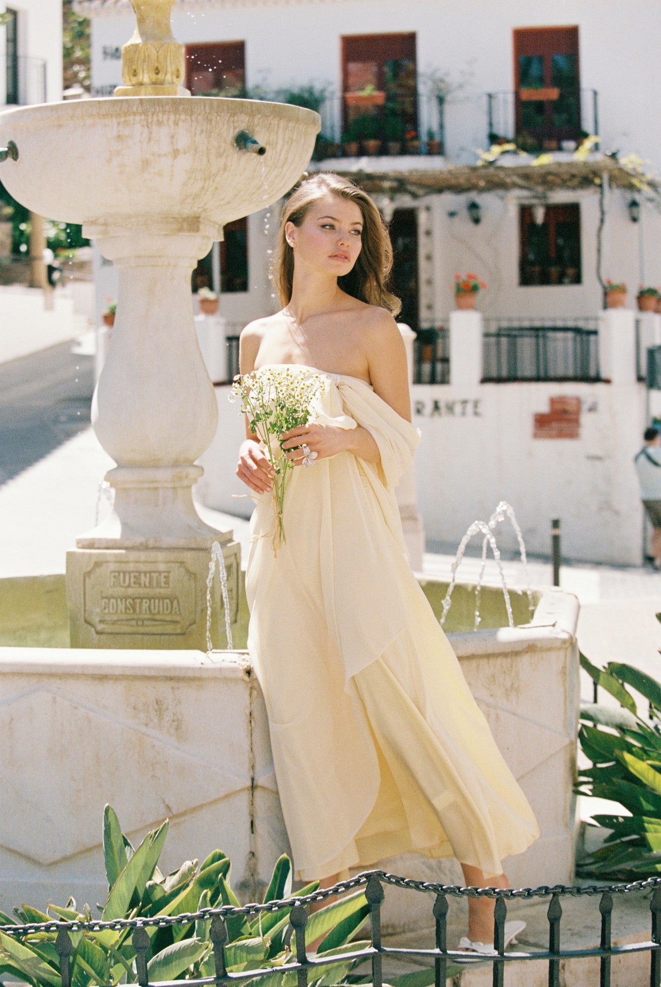 Lindsey Dress: Yellow Maxi Dress for Garden Wedding Guest | Nana Jacqueline