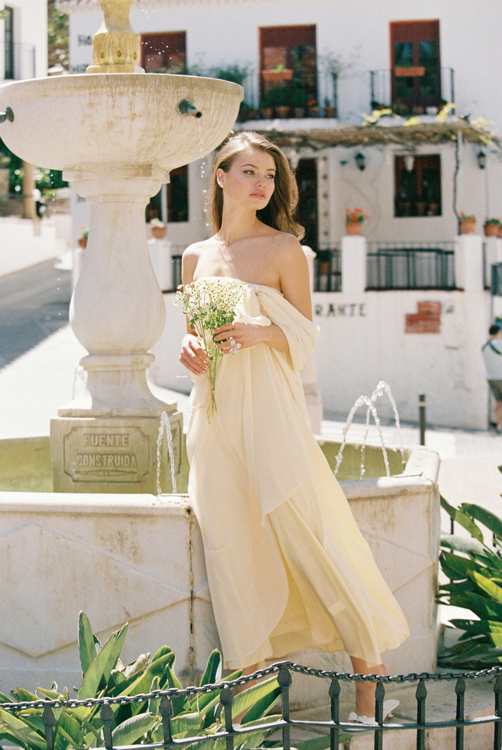 Lindsey Dress: Yellow Maxi Dress for Garden Wedding Guest | Nana Jacqueline