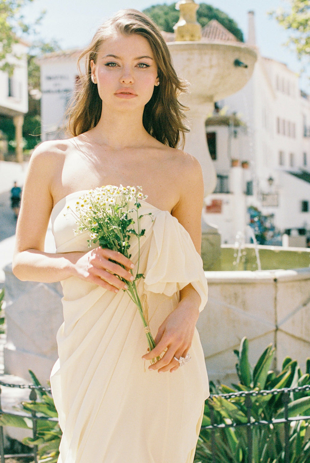 Lindsey Dress: Yellow Maxi Dress for Garden Wedding Guest | Nana Jacqueline