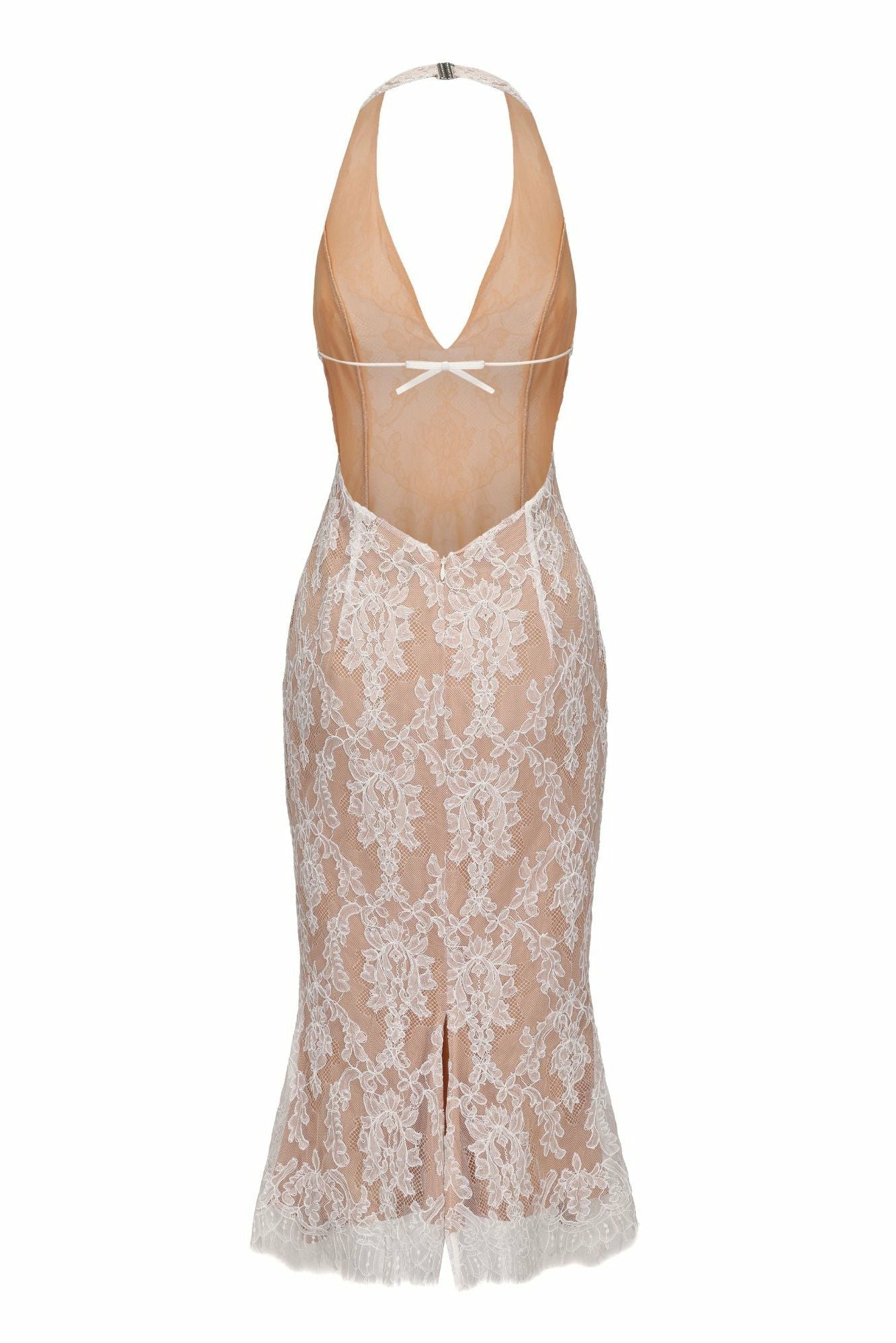 Ivory Lace Midi Dress for Engagement Party | Nana Jacqueline